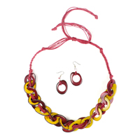 Cadena Set - Red and Yellow