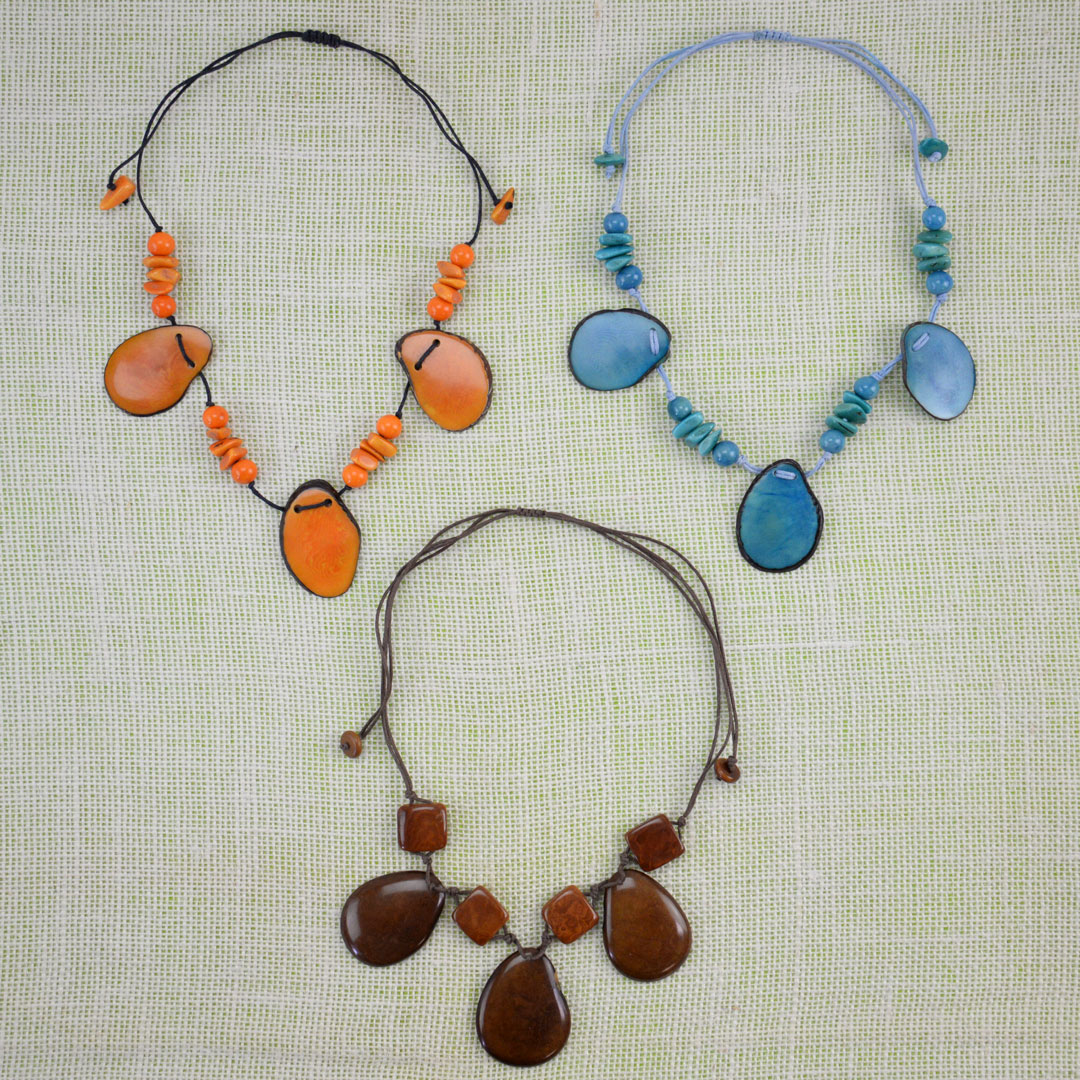 Tagua 3 Slice Necklace Bundle