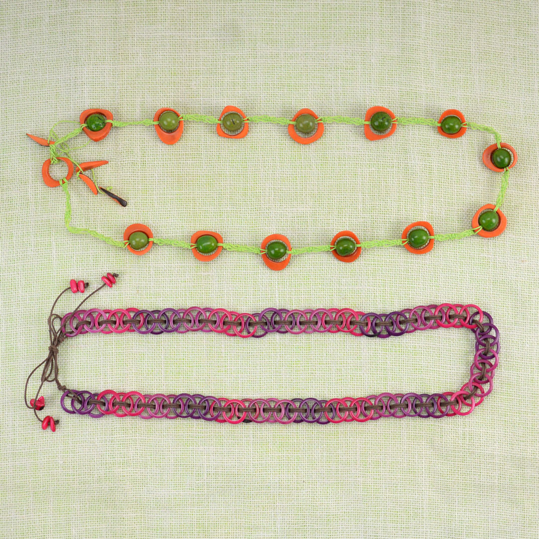 Tagua Tie Belt Bundle of 2