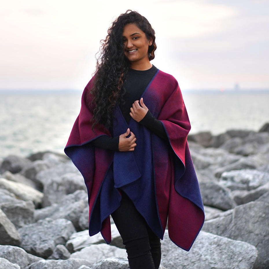 Ombre Alpaca Cape