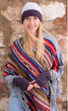 Aurora Alpaca Poncho