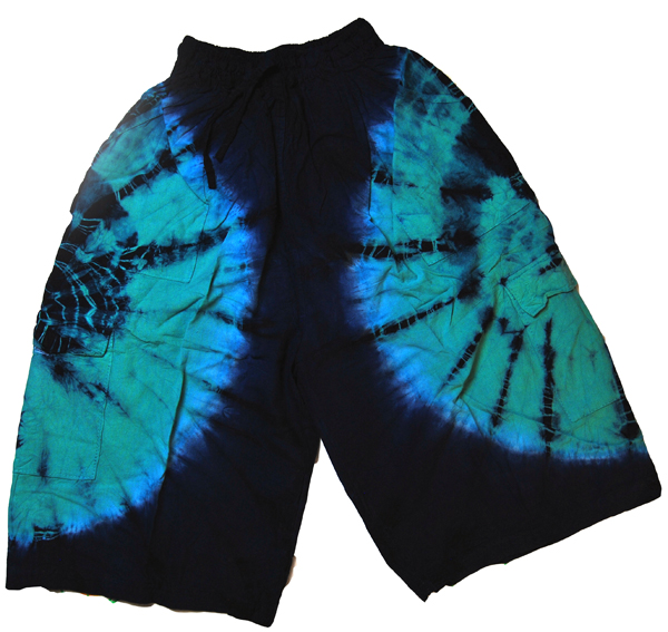 Tie Dyed Cargo Shorts