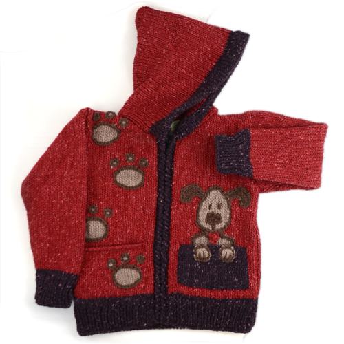 Dog in Pocket Sweater