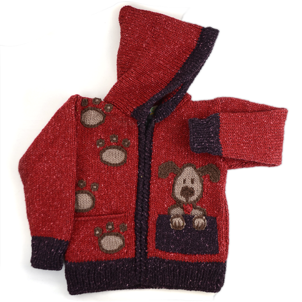 Dog in Pocket Sweater