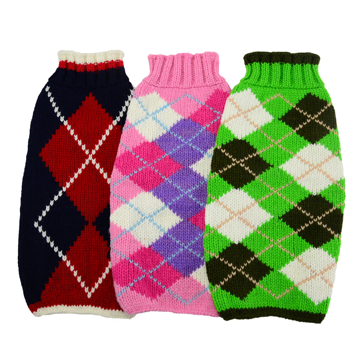 Argyle Dog Sweater