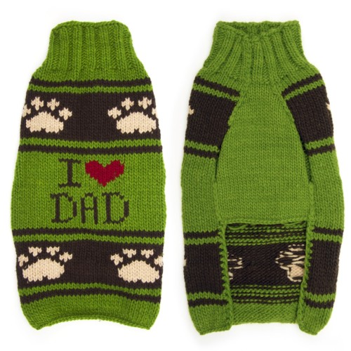I love Dad Dog Sweater