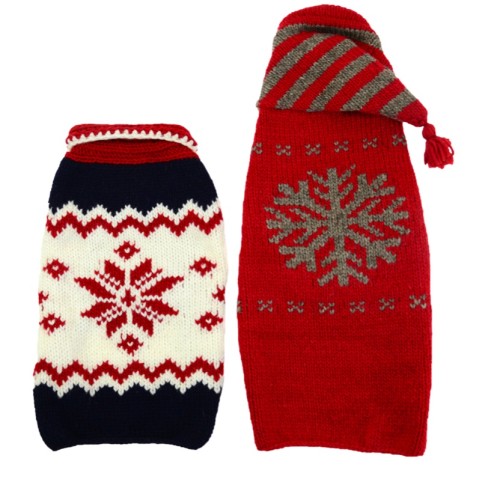 Ugly Snowflake Dog Sweater