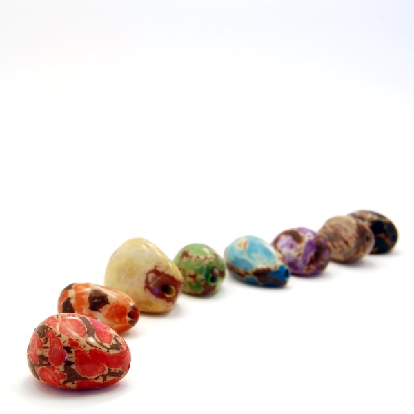 Stonewashed Tagua Bead