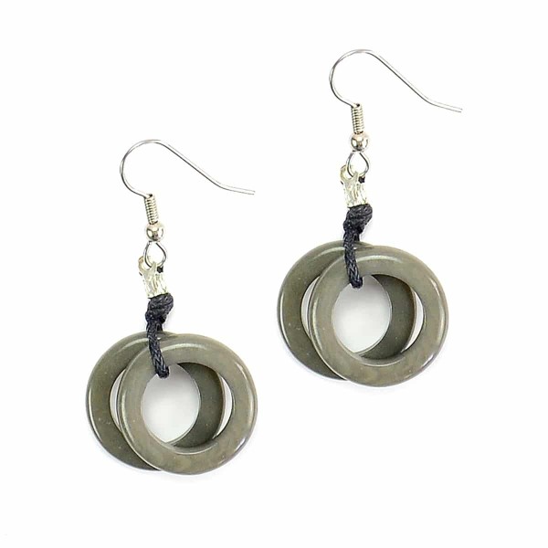 A picture of the grey helix earrings