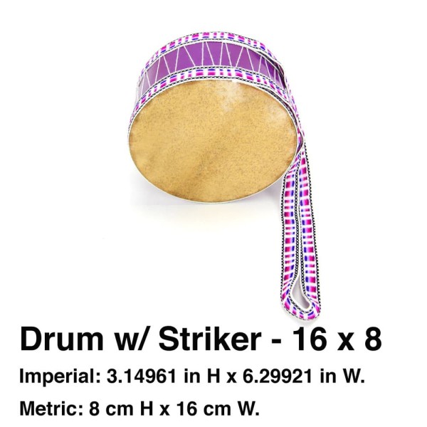 Medium Purple Drum with Striker