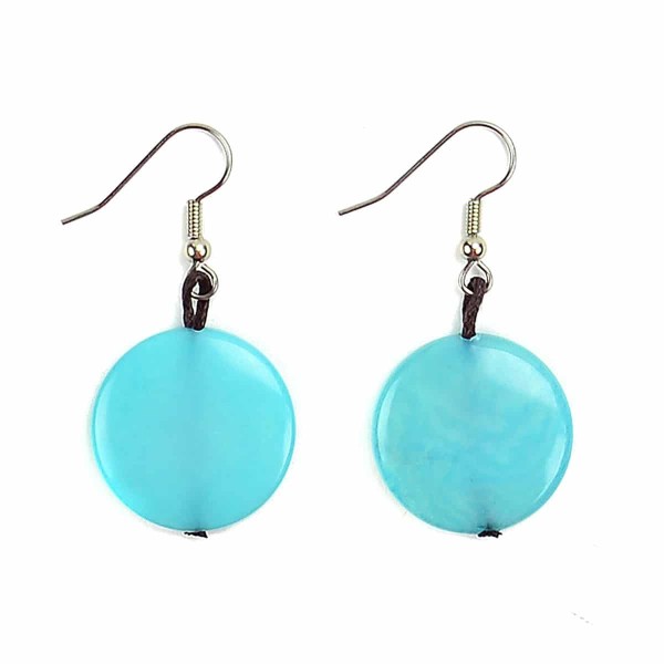 A picture of the blue bubble set earrings .