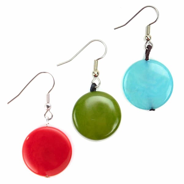 a picture of the earrings for the bubble set.