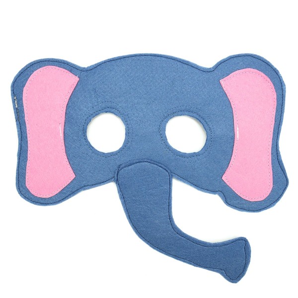 A felt play mask of a elephant