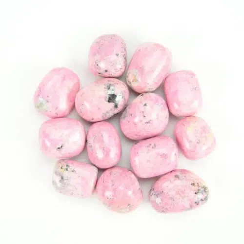 Tumbled rhodonite, comes in verity of different shapes and sizes