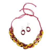 Cadena 2pc Set - Red and Yellow