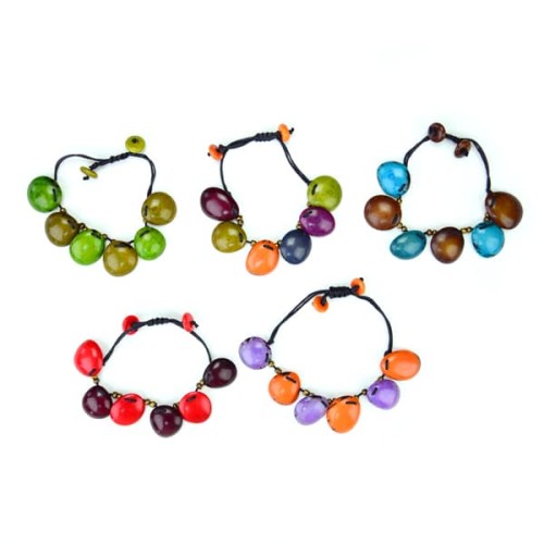 A set of five different bracelets called the foliage bracelets, they come in a verity of colors, those colors are, green