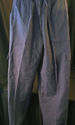 Pants that are a solid color, these are grey, and they wear like cargo pants