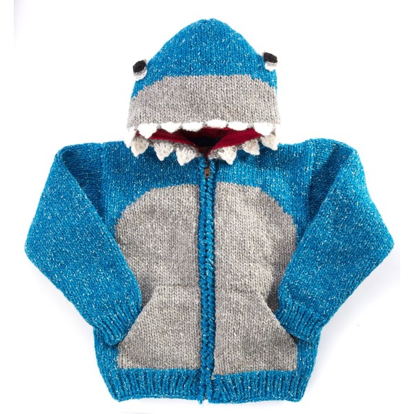 A kids animal sweater this is the shark