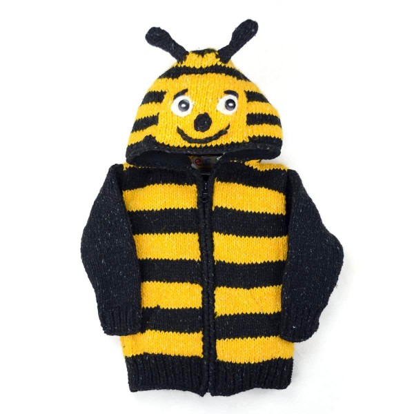 A kids animal sweater this is the bumblebee