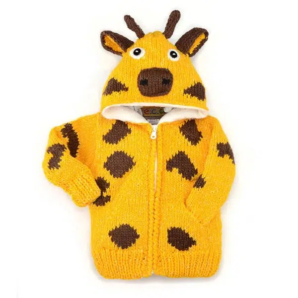 A kids animal sweater this is the giraffe