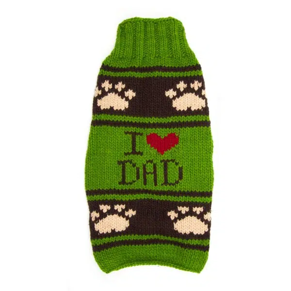 I love Dad Dog Sweater
