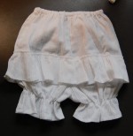white breathable ruffle bloomers, pair with any of our girl dresses to complete our set