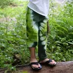 Kids tie dyed pants, comes in a verity of different colors , these pants are light green and green