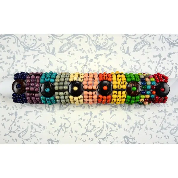 A bunch of different colors that the acai and coco disc bracelet can come in.