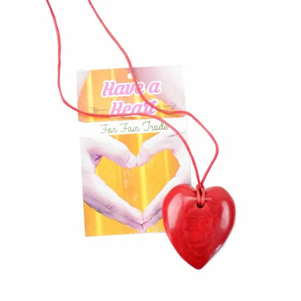 A picture of a red heart with the have a heart card.