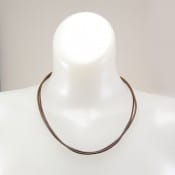 Double Strand Leather Necklace