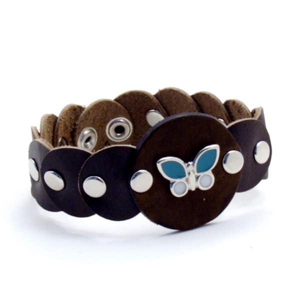 Leather Butterfly Bracelet
