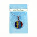 A picture of a circle vivid necklace.
