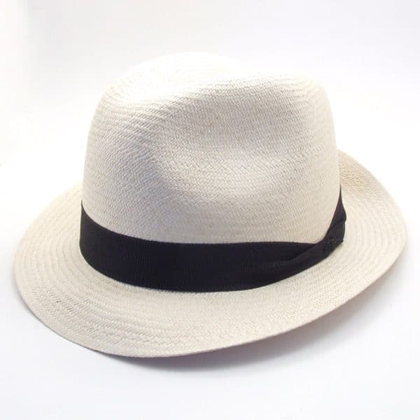 A closer shot of the panama hat