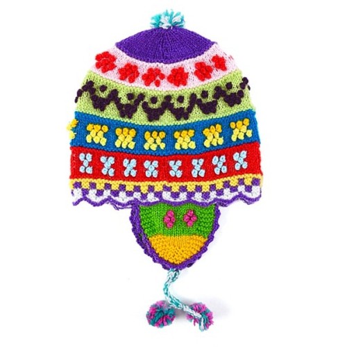 the kids version of the mosaic hat, comes in bright colors and no two hats are alike