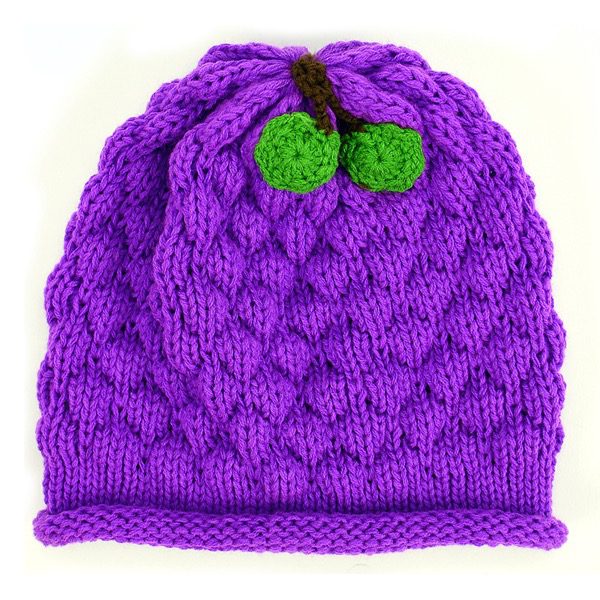 A hat based on different foods, this is the grape hat