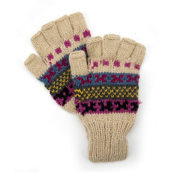 Fleur Fingerless Gloves