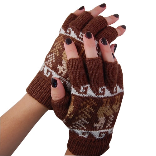 Alpaca Blend Fingerless Gloves