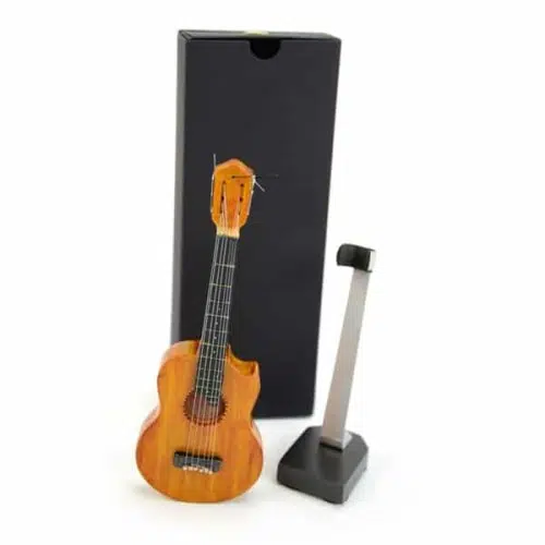 Carved model guitars, comes in a verity of colors and also comes with a display stand