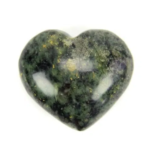 A highly polished nephrite carved heart