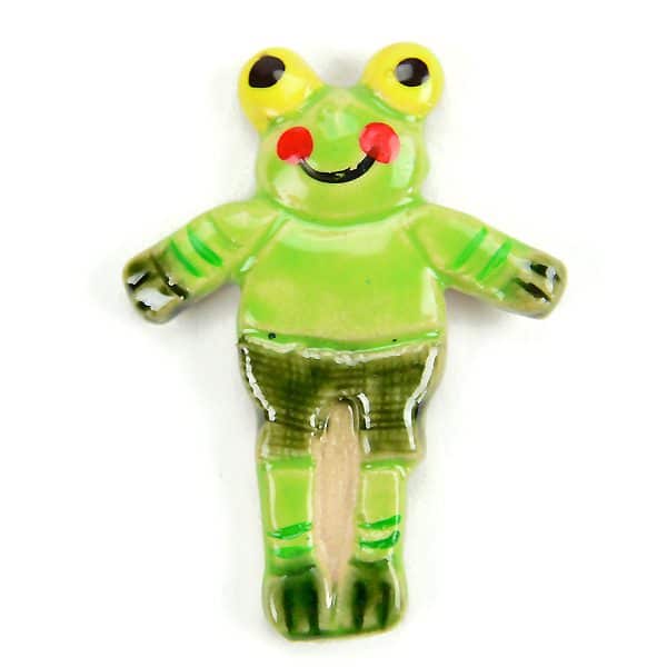 A magnet based off of the dandy pals set, this magnet is the frog.