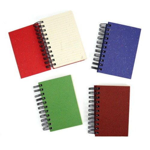 A picture of the safari journals small, these come in colors of red, blue, green, and dark red