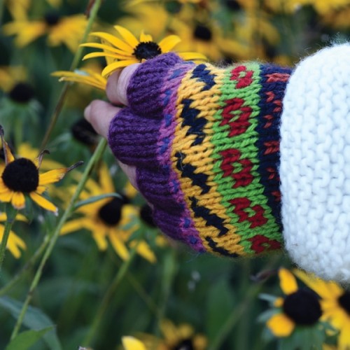 Fleur Fingerless Gloves