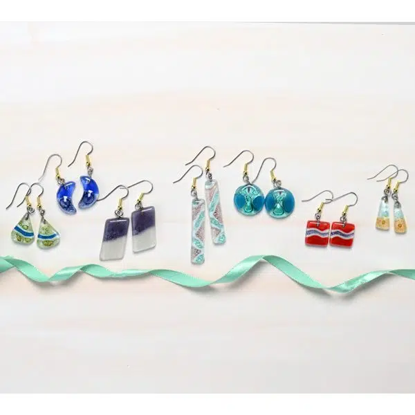 Naked Art Glass Earrings