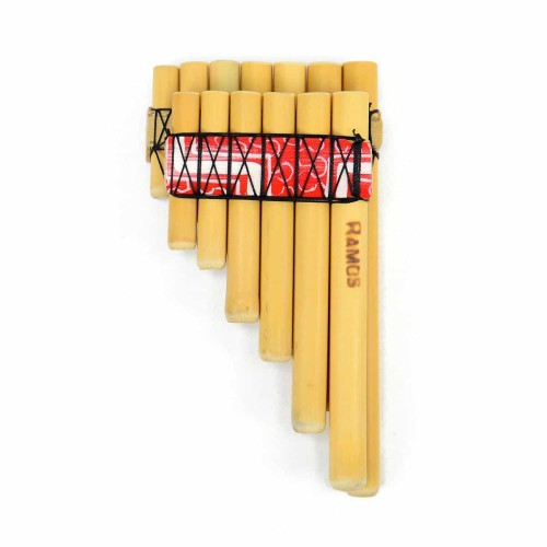 A pan flute made from bamboo