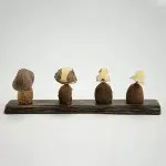 tagua carving progression, shows you how the carving is made