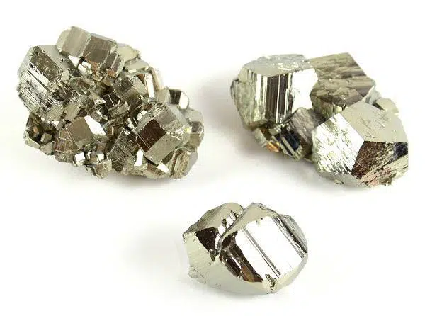 small pieces of the pyrite cocos, small golden color