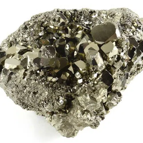 A pound of pyrite cocada grandes, its a bright gold like color.