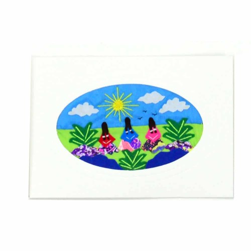 Embroidered Greeting Card
