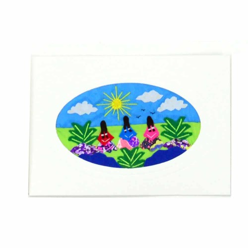 Embroidered Greeting Card