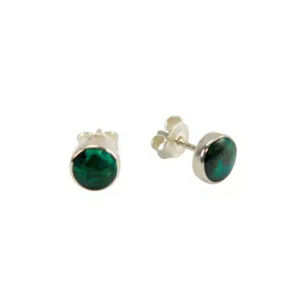 6mm Stone Stud in Sterling Silver Earrings